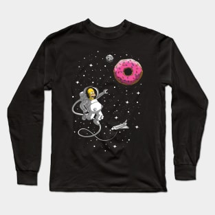 houston we have a... donut Long Sleeve T-Shirt